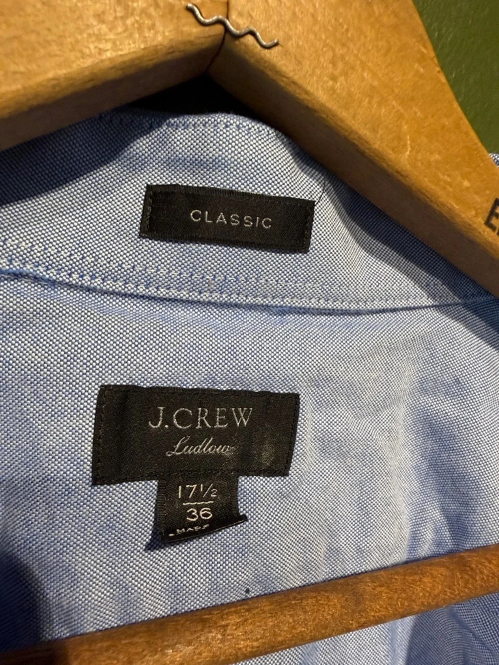 J. Crew Ludlow Classic Light Blue Men's Button-Down Dress Shirt